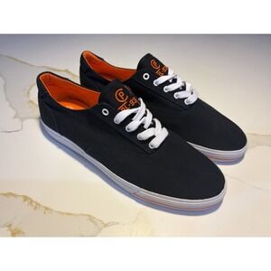 Vtg Polo Ralph Lauren Vaughn Canvas Sneakers Breathable Navy/orange Size 13